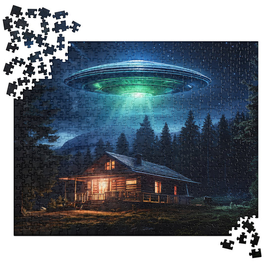 UFO Over House Jigsaw Puzzle - Puzzle - Discovery Co.