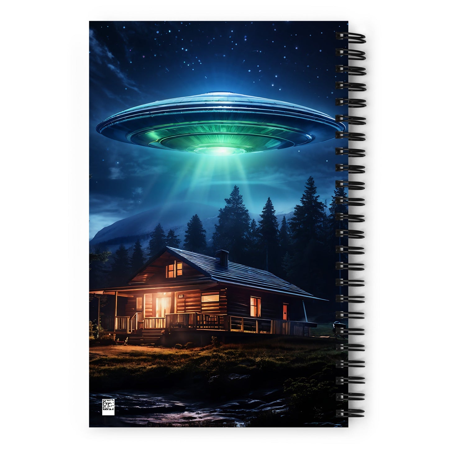 UFO Over House Spiral Notebook - Spiral Notebooks - Discovery Co.