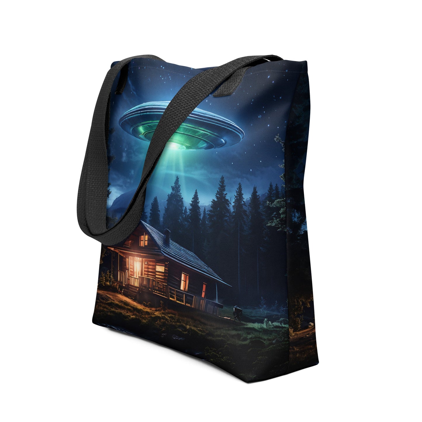 UFO Over House Tote Bag - Tote Bags - Discovery Co.