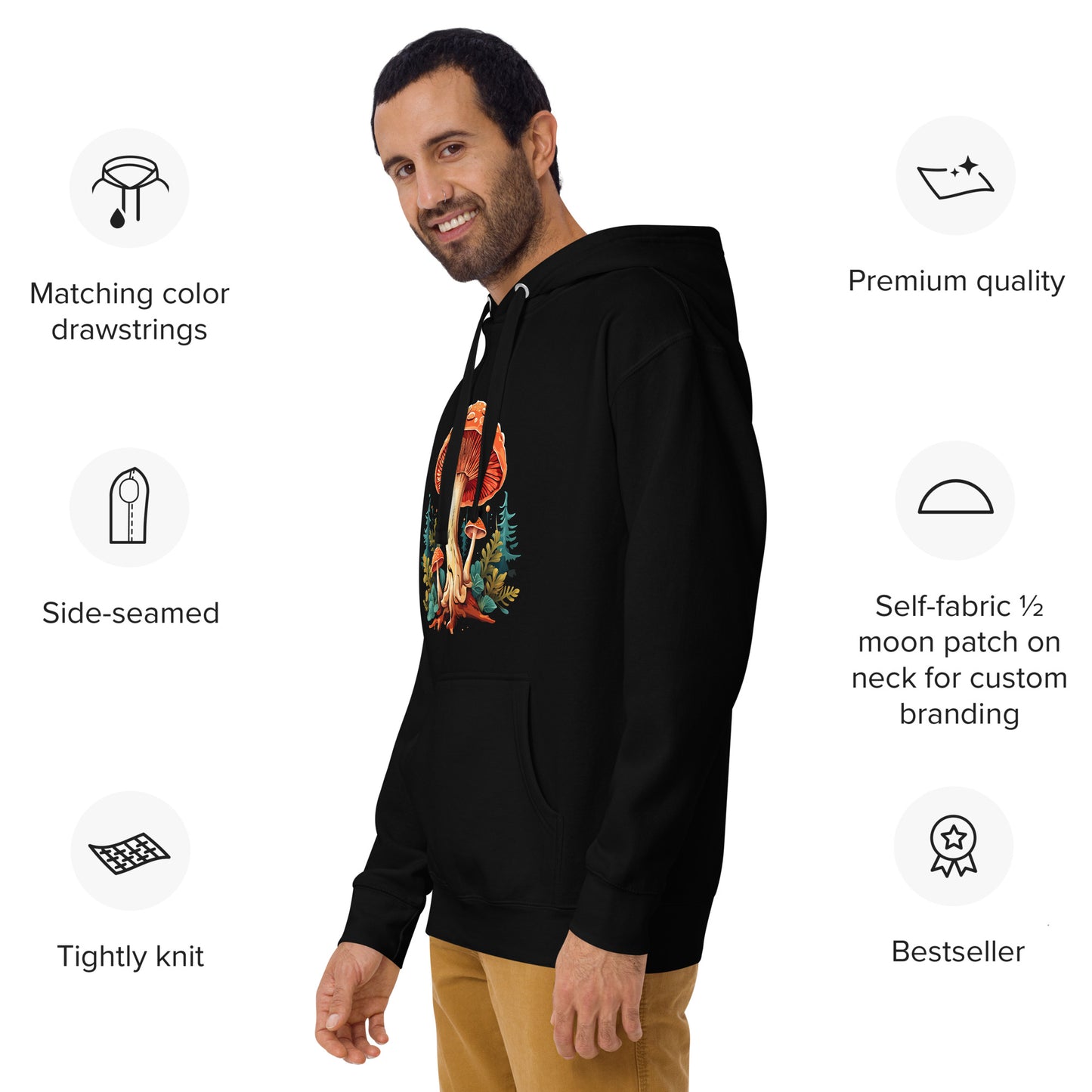 Mushroom Unisex Hoodie - Hoodies - Discovery Co.