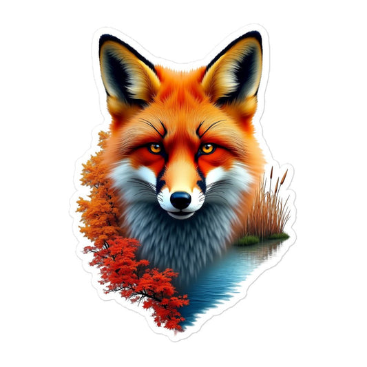 Vivid Fox Bubble - Free Stickers - Stickers - Discovery Co.