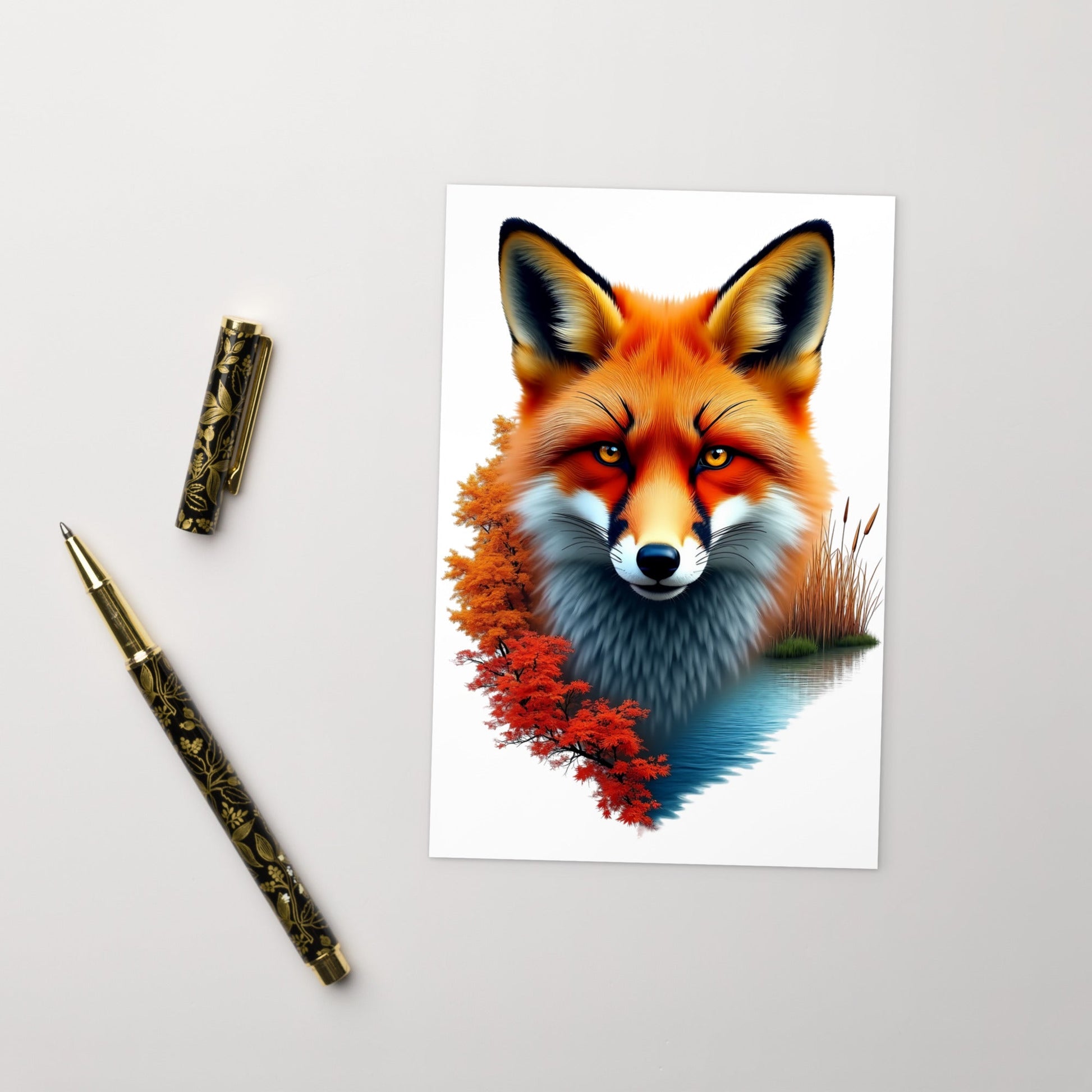 Vivid Fox Standard Postcard - Post Cards - Discovery Co.