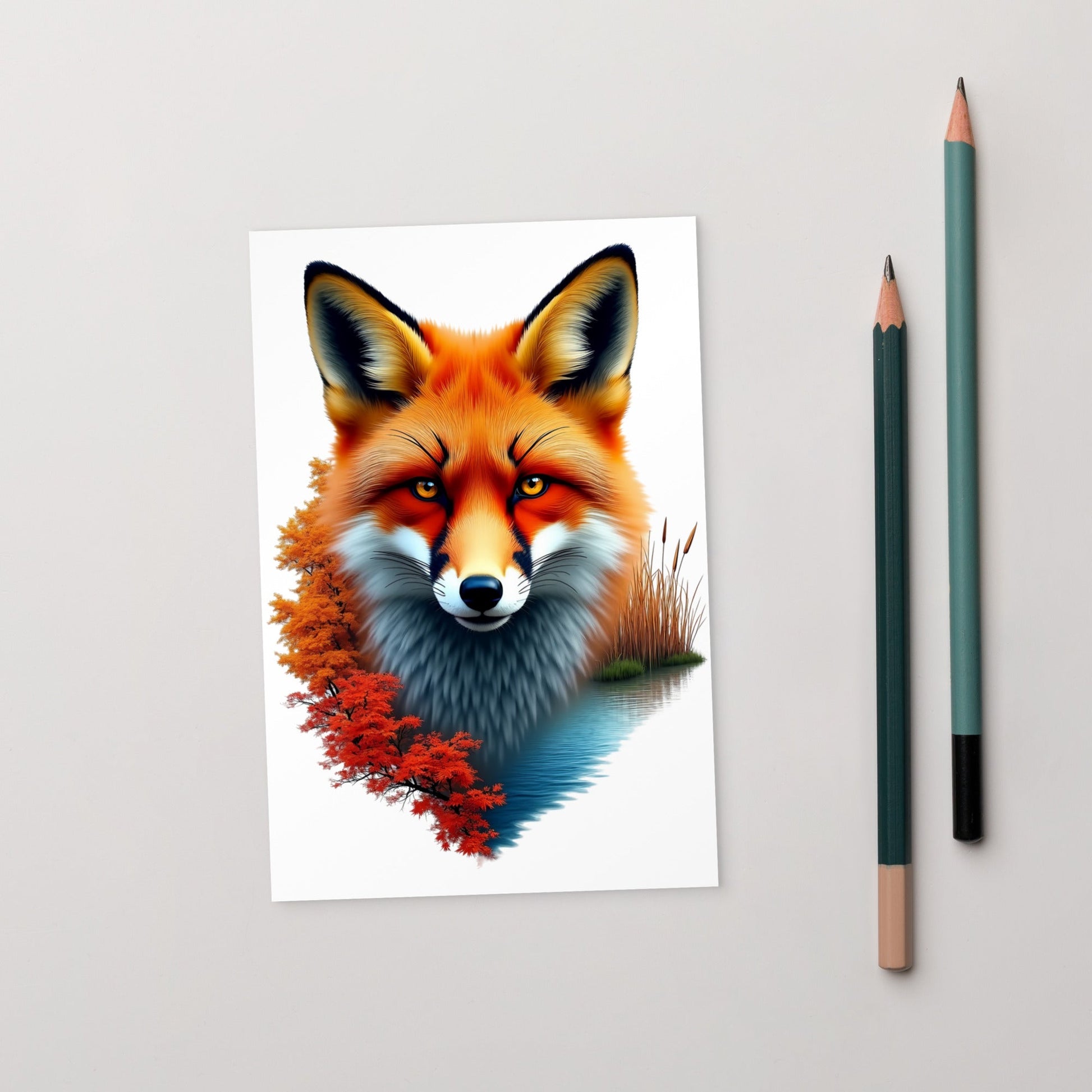 Vivid Fox Standard Postcard - Post Cards - Discovery Co.