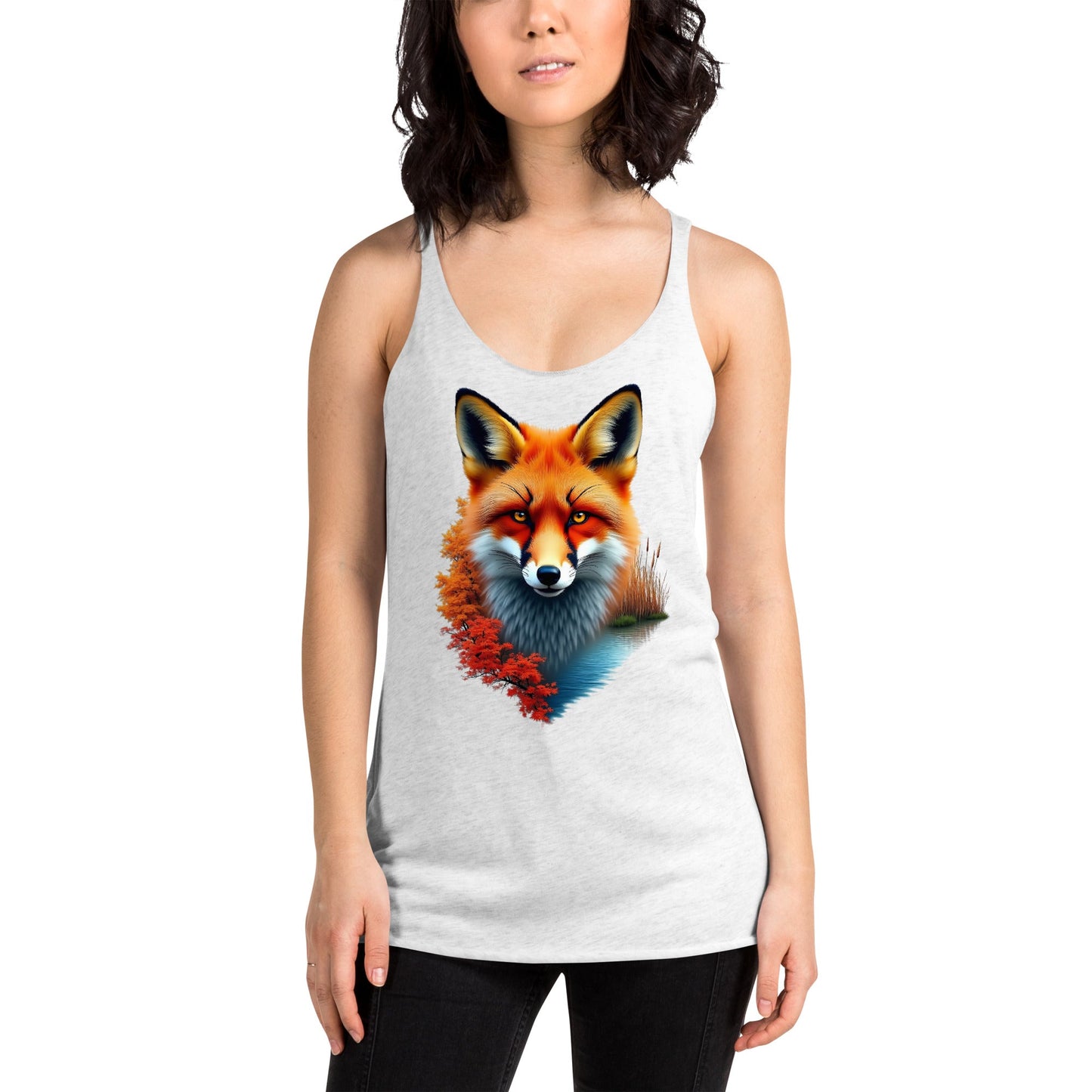 Vivid Fox Women's Racerback Tank - Women's Shirts - Discovery Co.