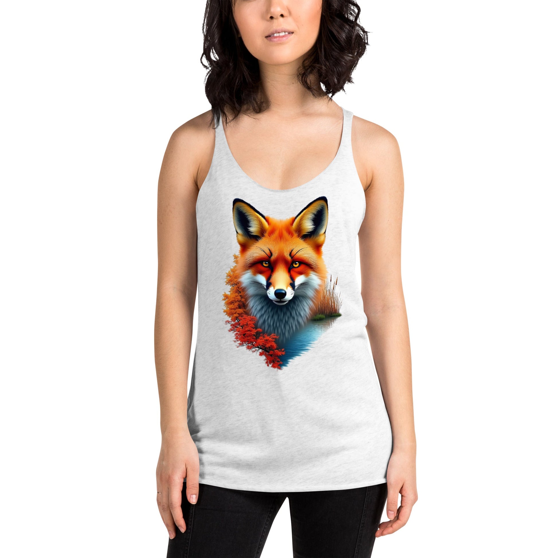 Vivid Fox Women's Racerback Tank - Women's Shirts - Discovery Co.