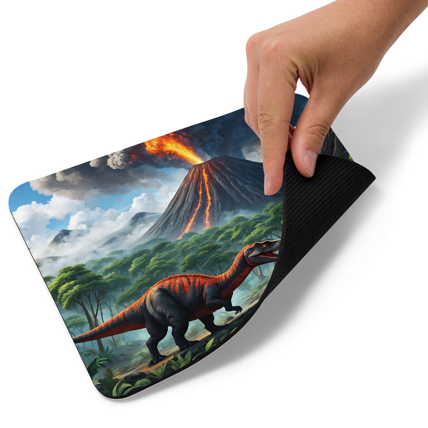 Volcano and Dinosaurs II Mouse Pad - Mouse Pads - Discovery Co.