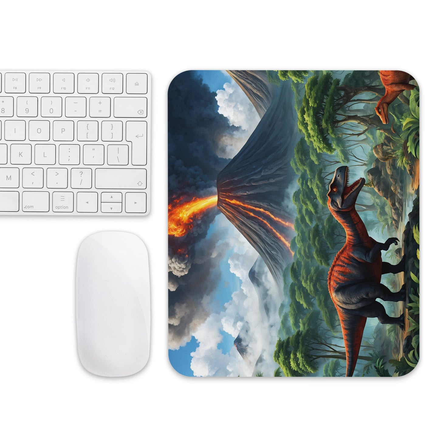 Volcano and Dinosaurs II Mouse Pad - Mouse Pads - Discovery Co.