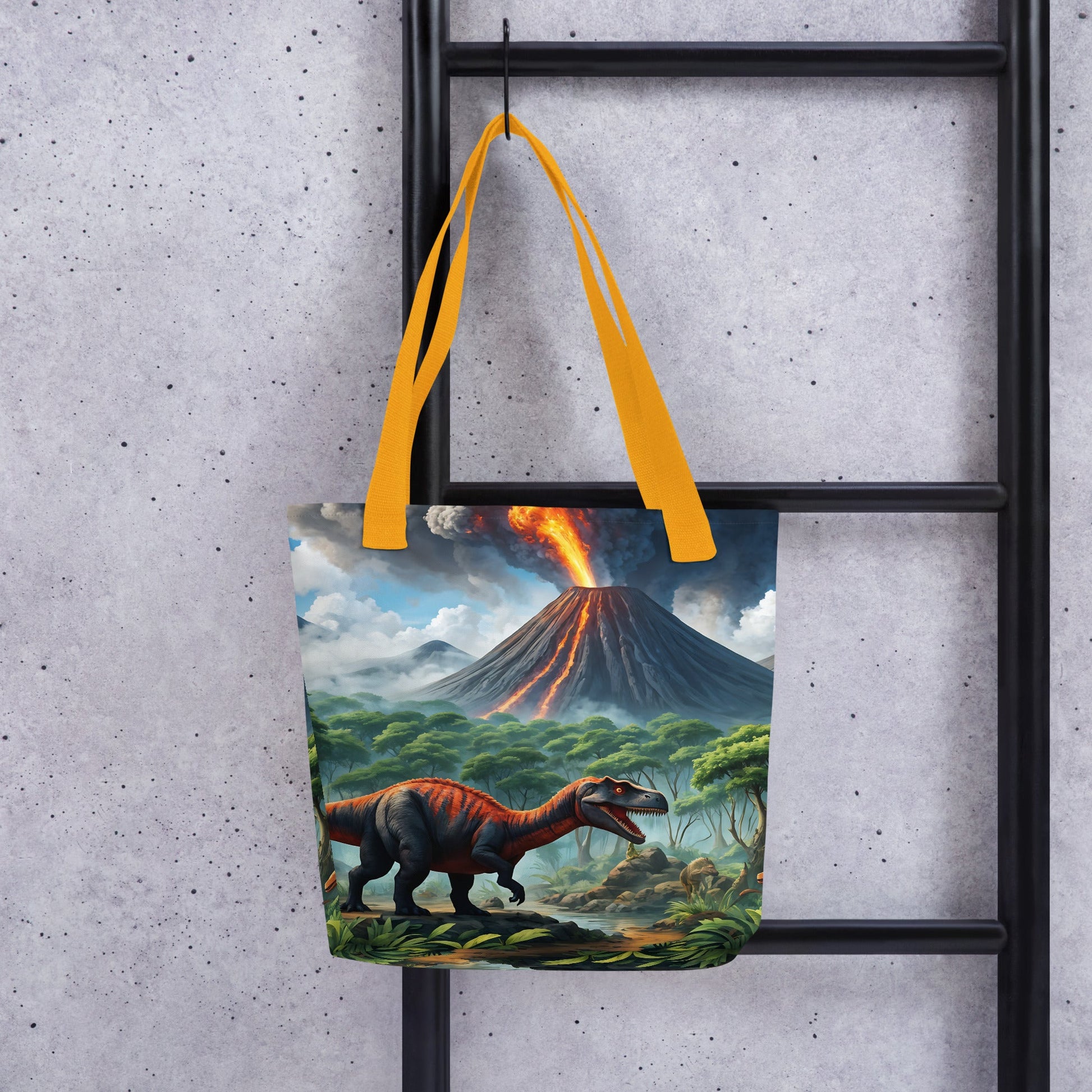 Volcano and Dinosaurs II Tote Bag - Tote Bags - Discovery Co.