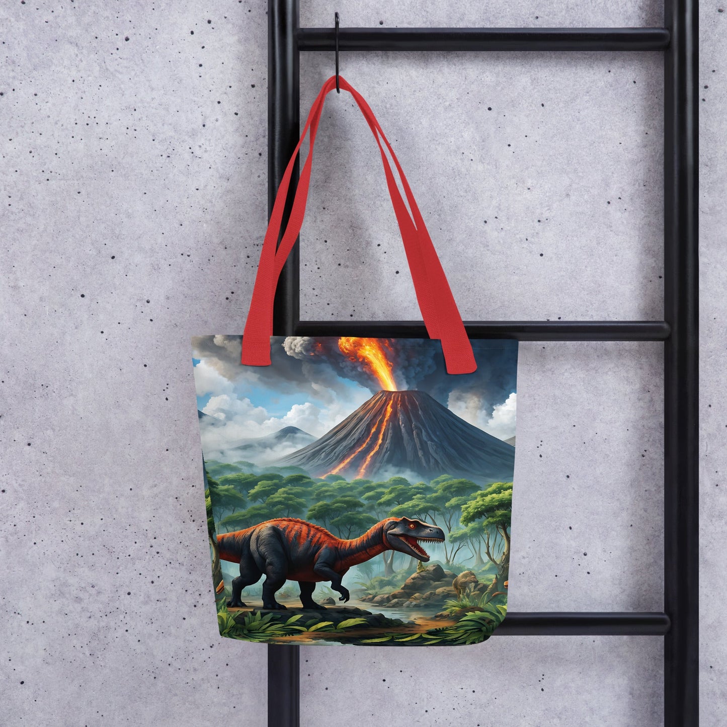 Volcano and Dinosaurs II Tote Bag - Tote Bags - Discovery Co.