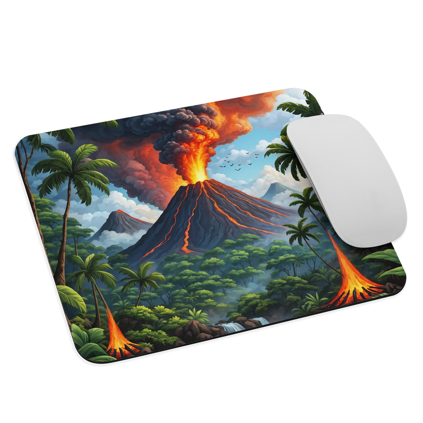 Volcano In The Jungle II Mouse Pad - Mouse Pads - Discovery Co.