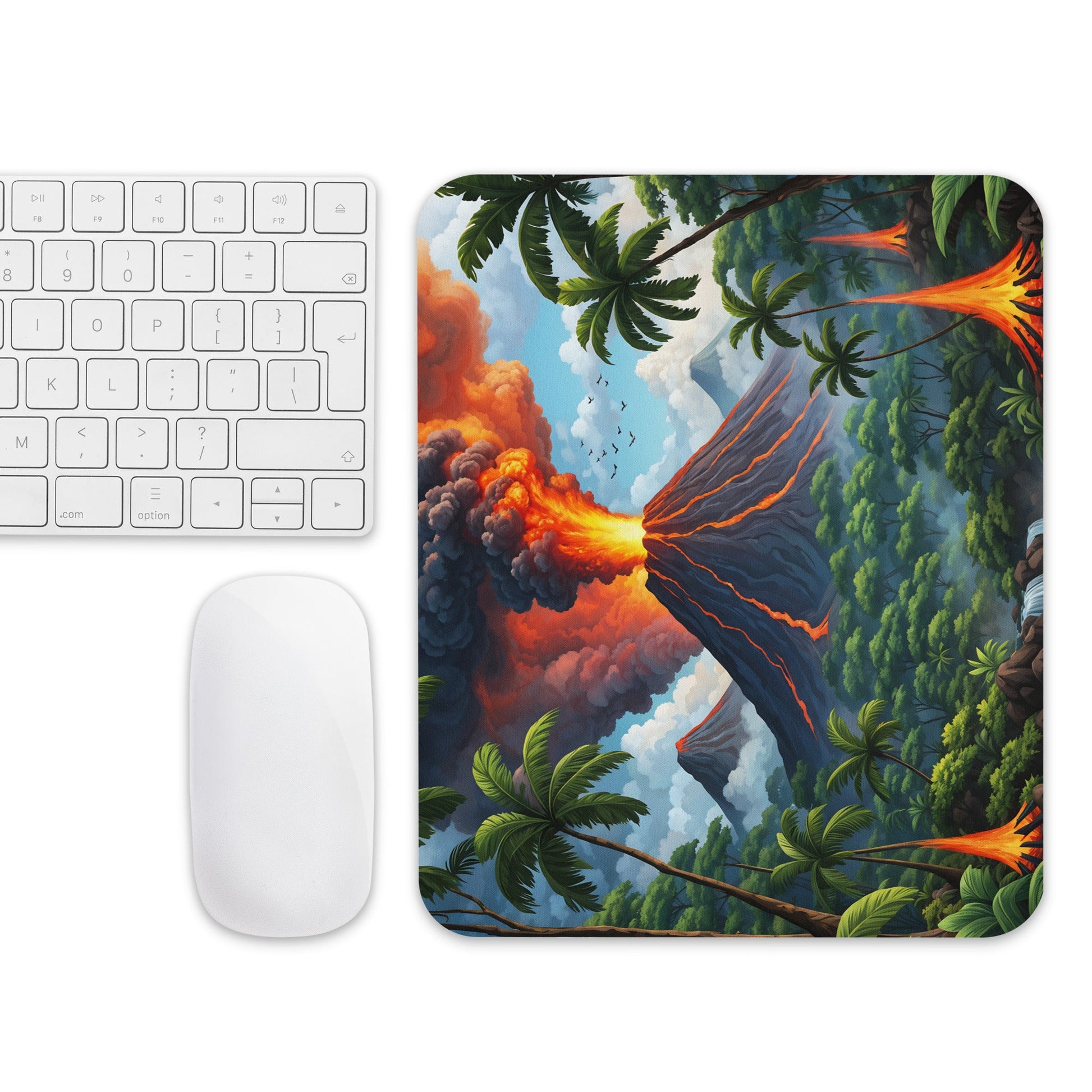 Volcano In The Jungle II Mouse Pad - Mouse Pads - Discovery Co.