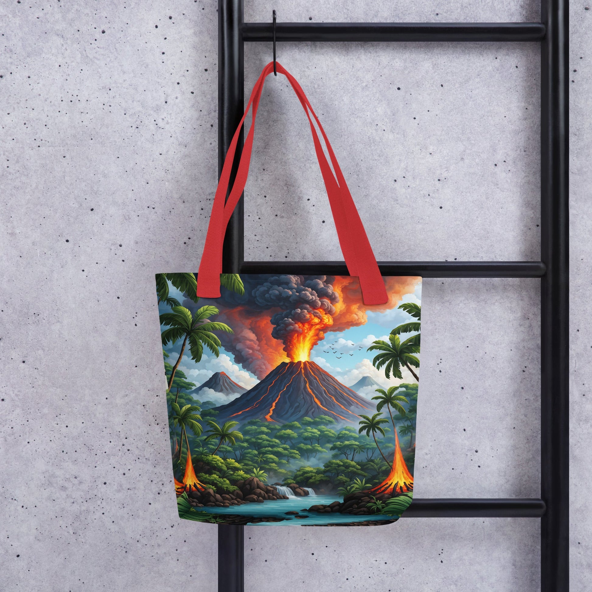 Volcano In The Jungle II Tote Bag - Tote Bags - Discovery Co.