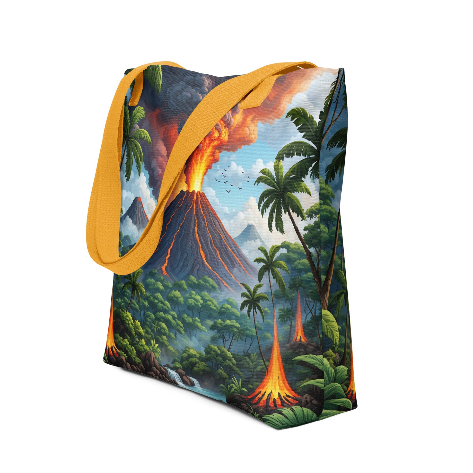 Volcano In The Jungle II Tote Bag - Tote Bags - Discovery Co.