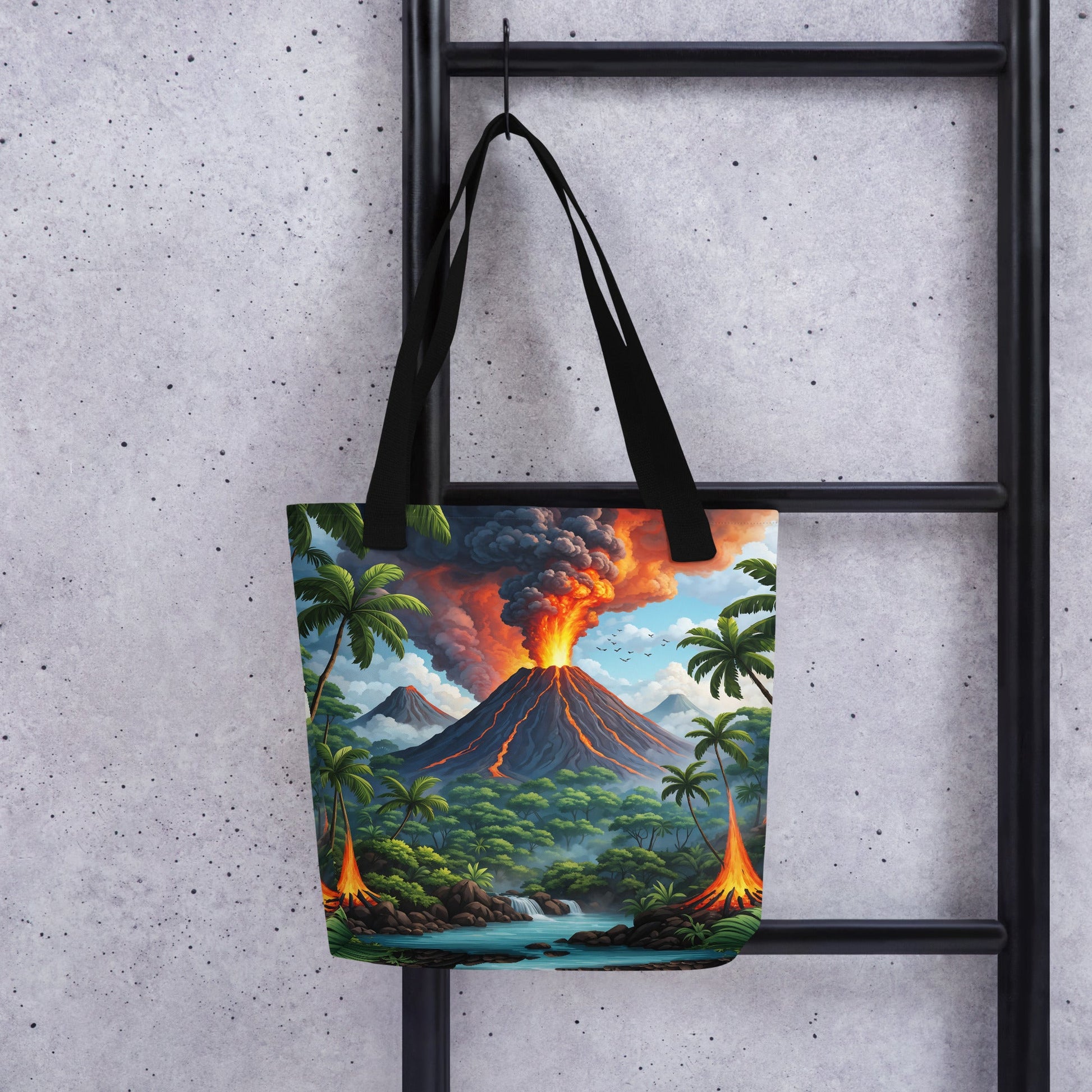 Volcano In The Jungle II Tote Bag - Tote Bags - Discovery Co.