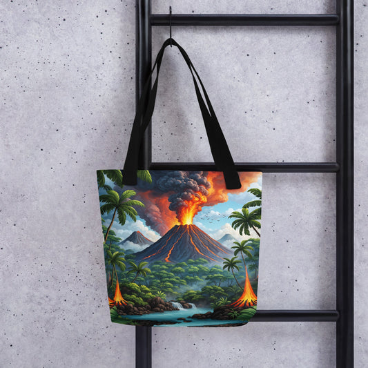 Volcano In The Jungle II Tote Bag - Tote Bags - Discovery Co.