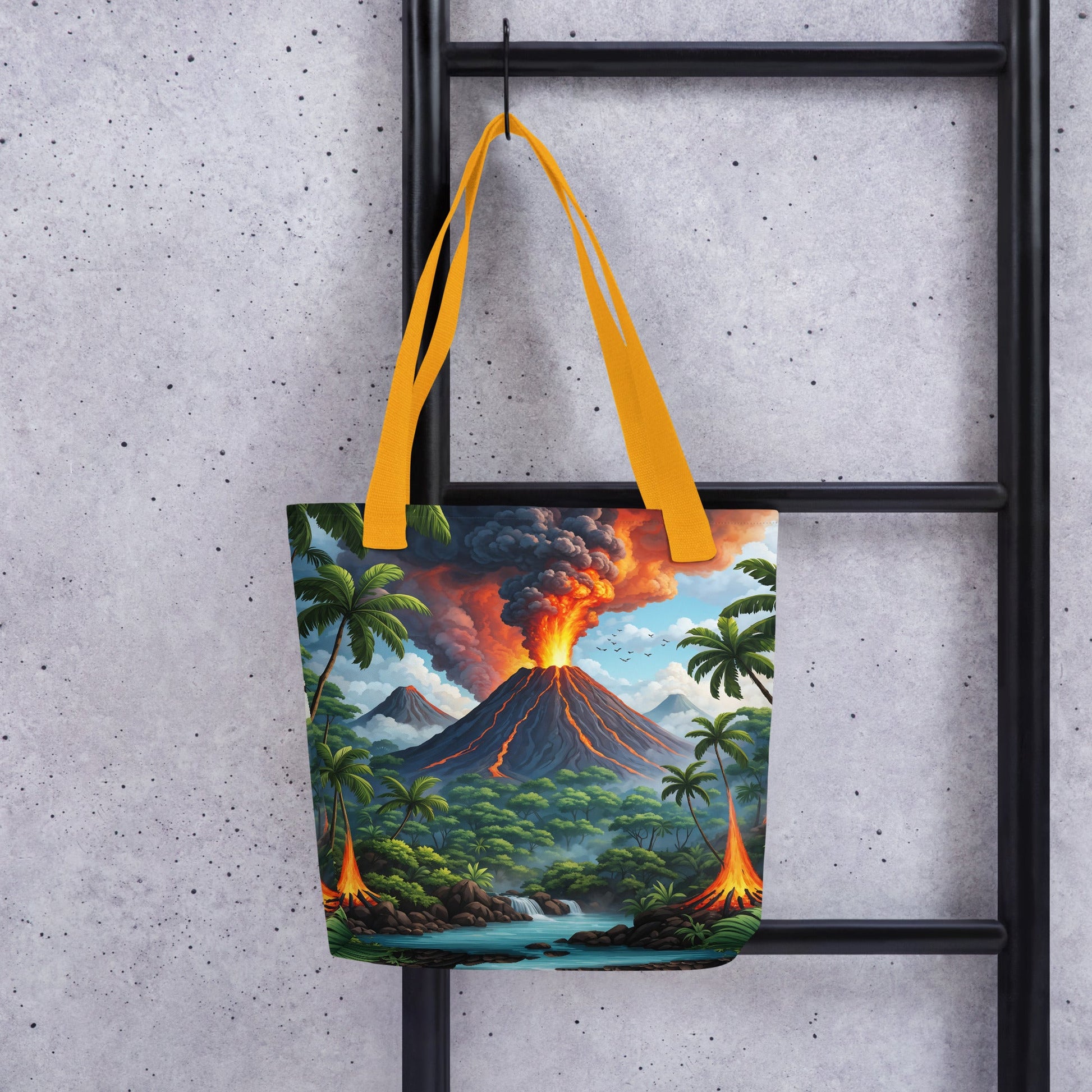 Volcano In The Jungle II Tote Bag - Tote Bags - Discovery Co.