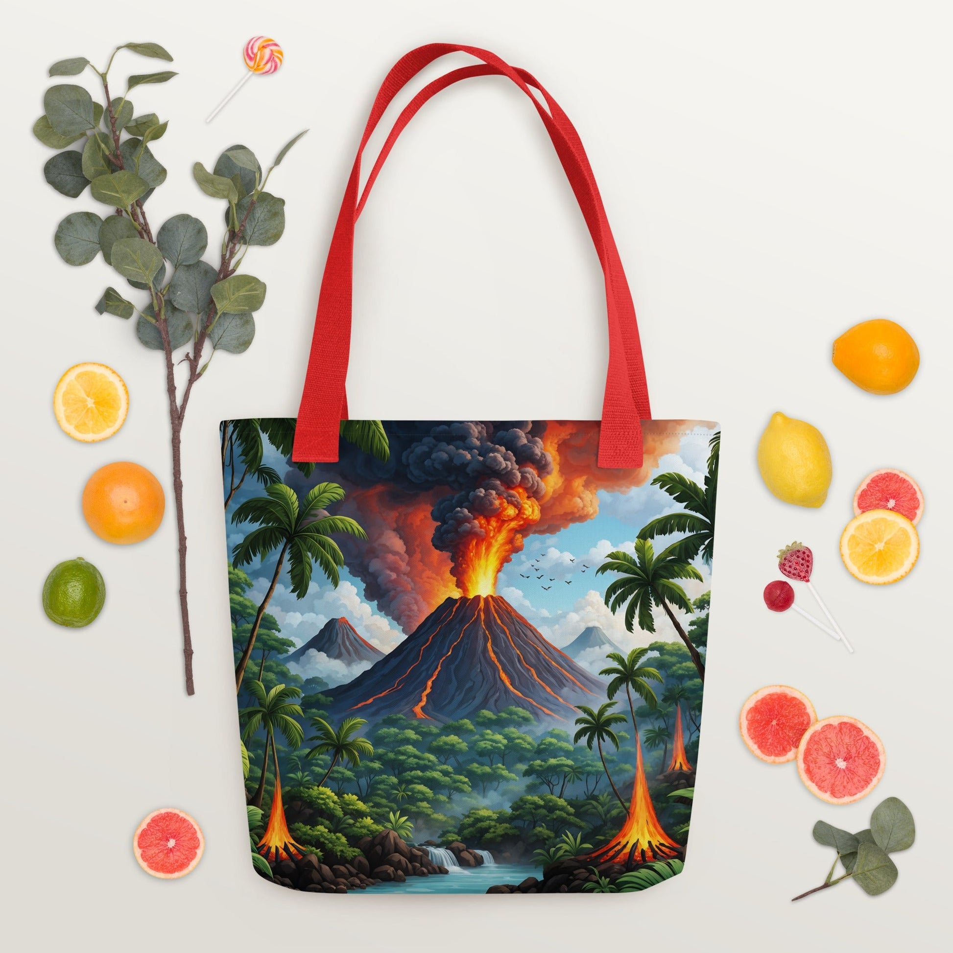 Volcano In The Jungle II Tote Bag - Tote Bags - Discovery Co.