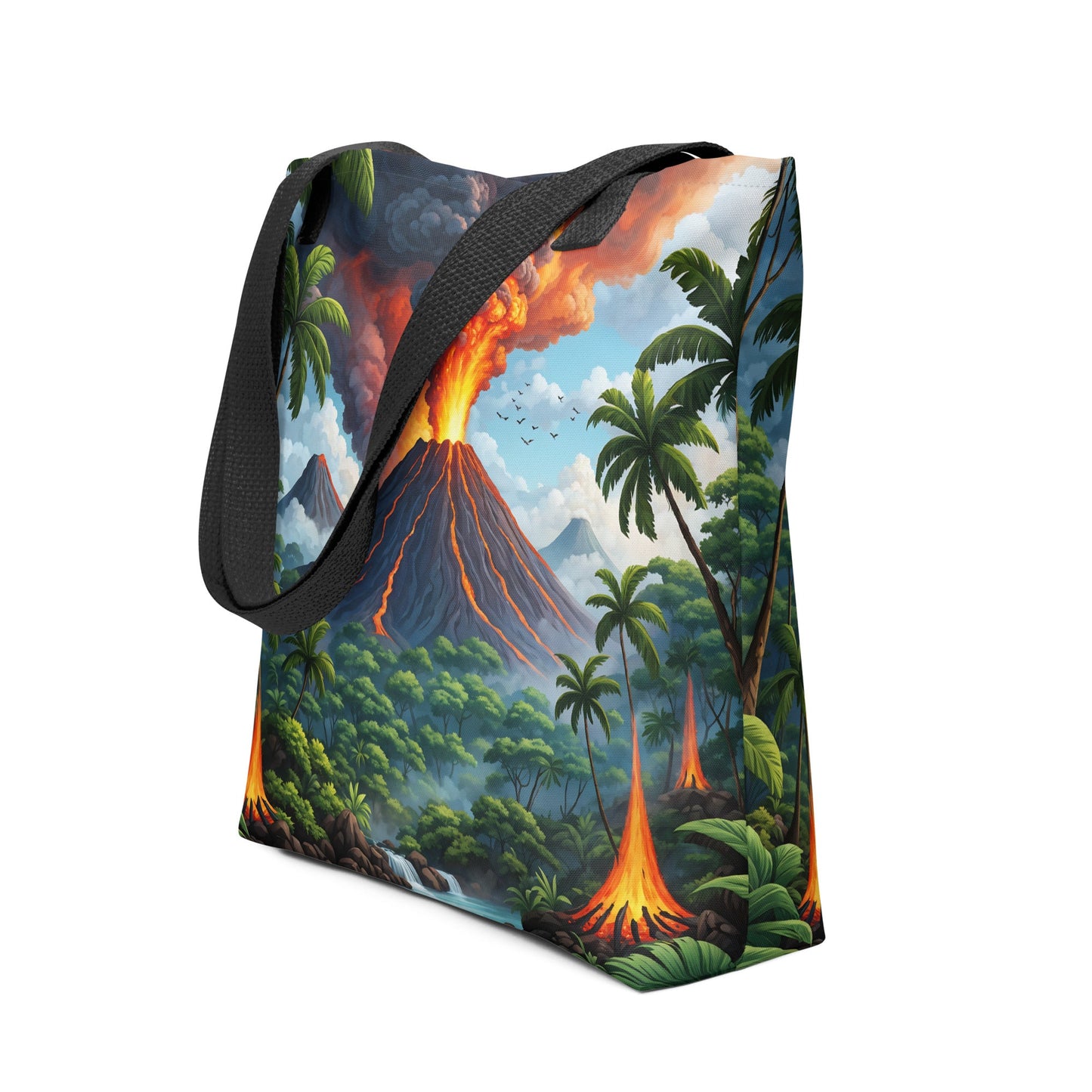 Volcano In The Jungle II Tote Bag - Tote Bags - Discovery Co.