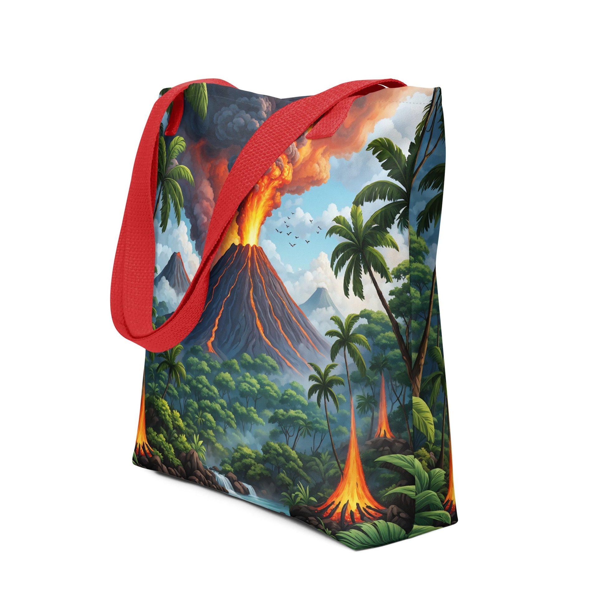 Volcano In The Jungle II Tote Bag - Tote Bags - Discovery Co.