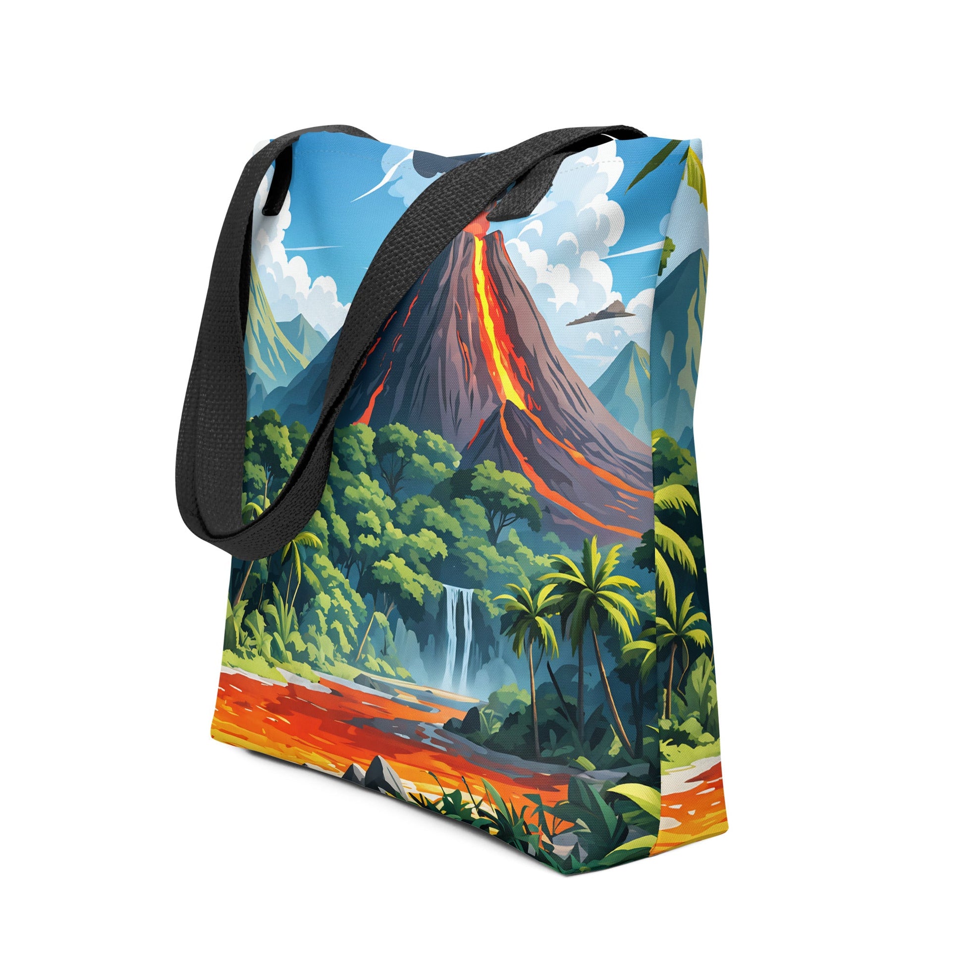 Volcano In The Jungle III Tote Bag - Tote Bags - Discovery Co.