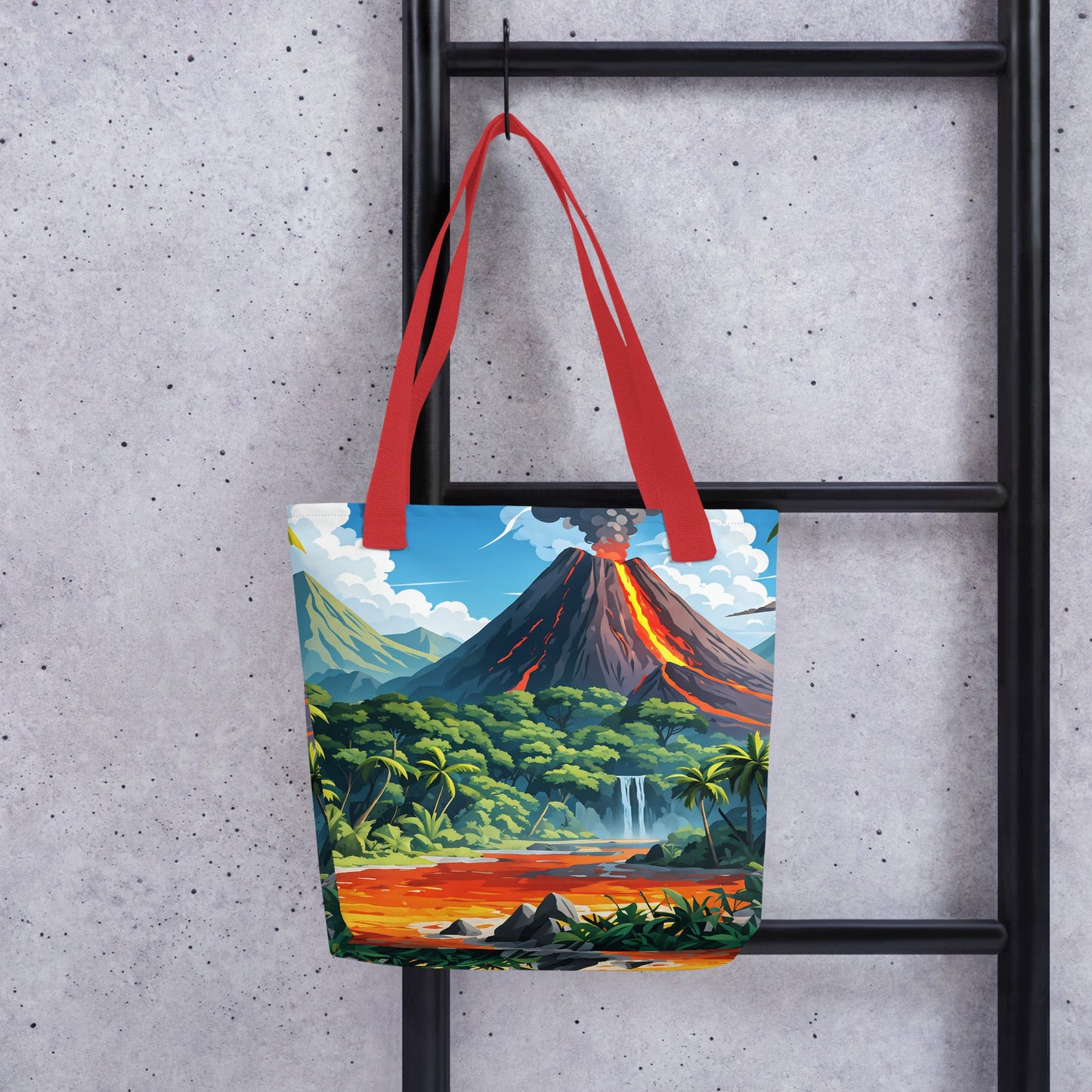 Volcano In The Jungle III Tote Bag - Tote Bags - Discovery Co.