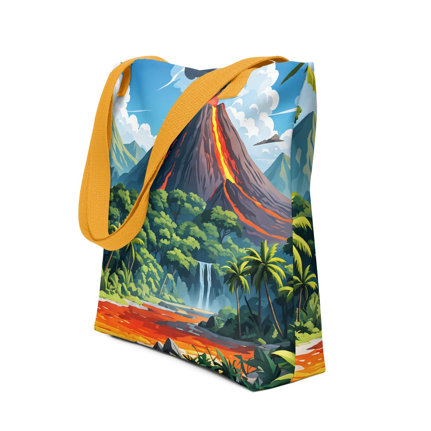 Volcano In The Jungle III Tote Bag - Tote Bags - Discovery Co.