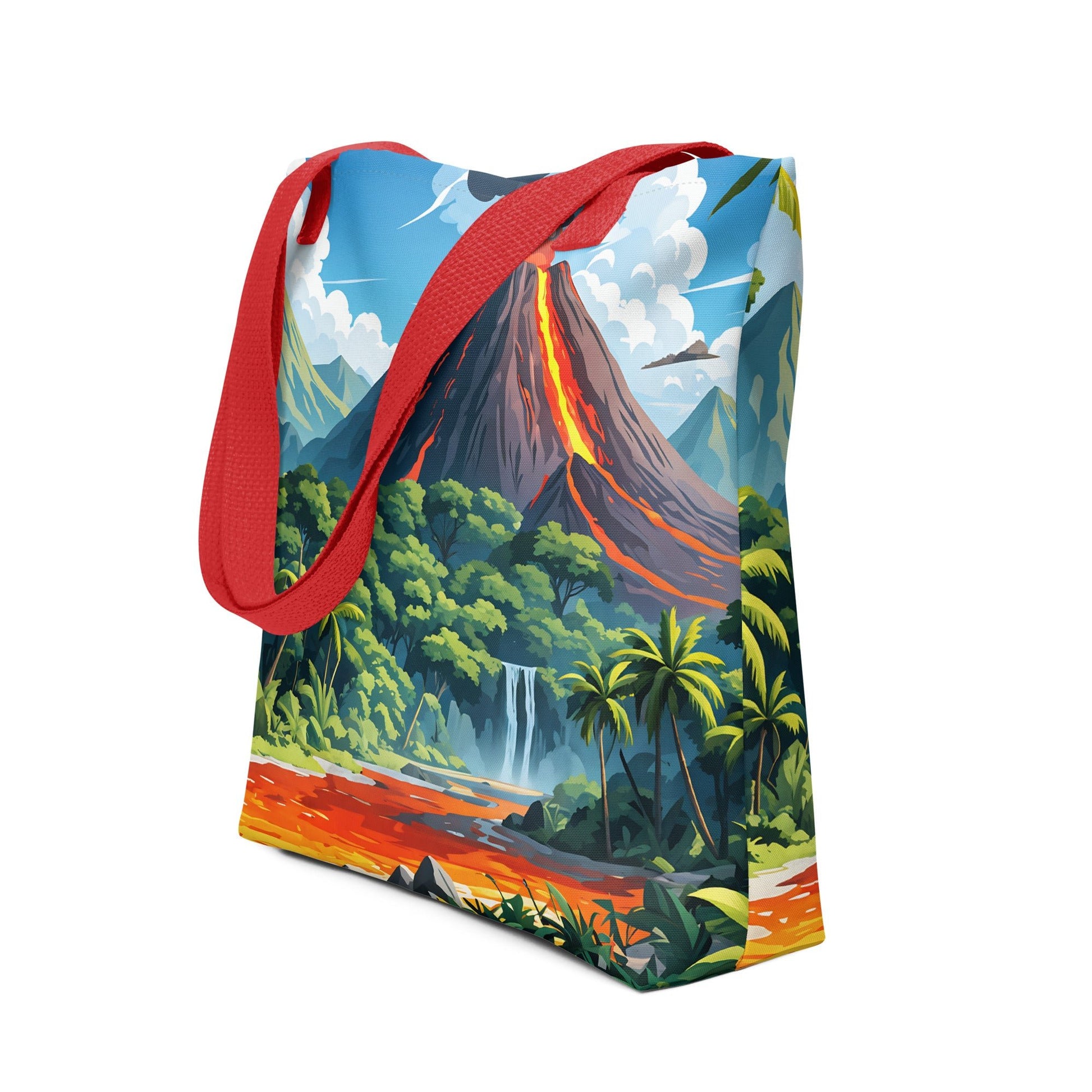 Volcano In The Jungle III Tote Bag - Tote Bags - Discovery Co.