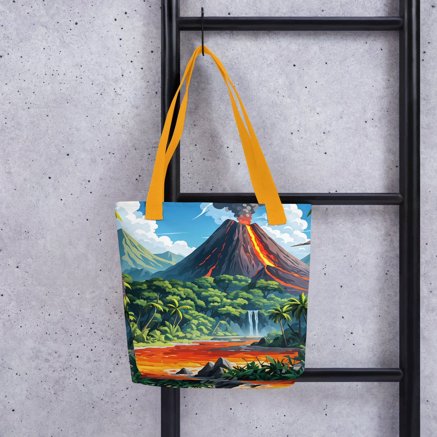 Volcano In The Jungle III Tote Bag - Tote Bags - Discovery Co.