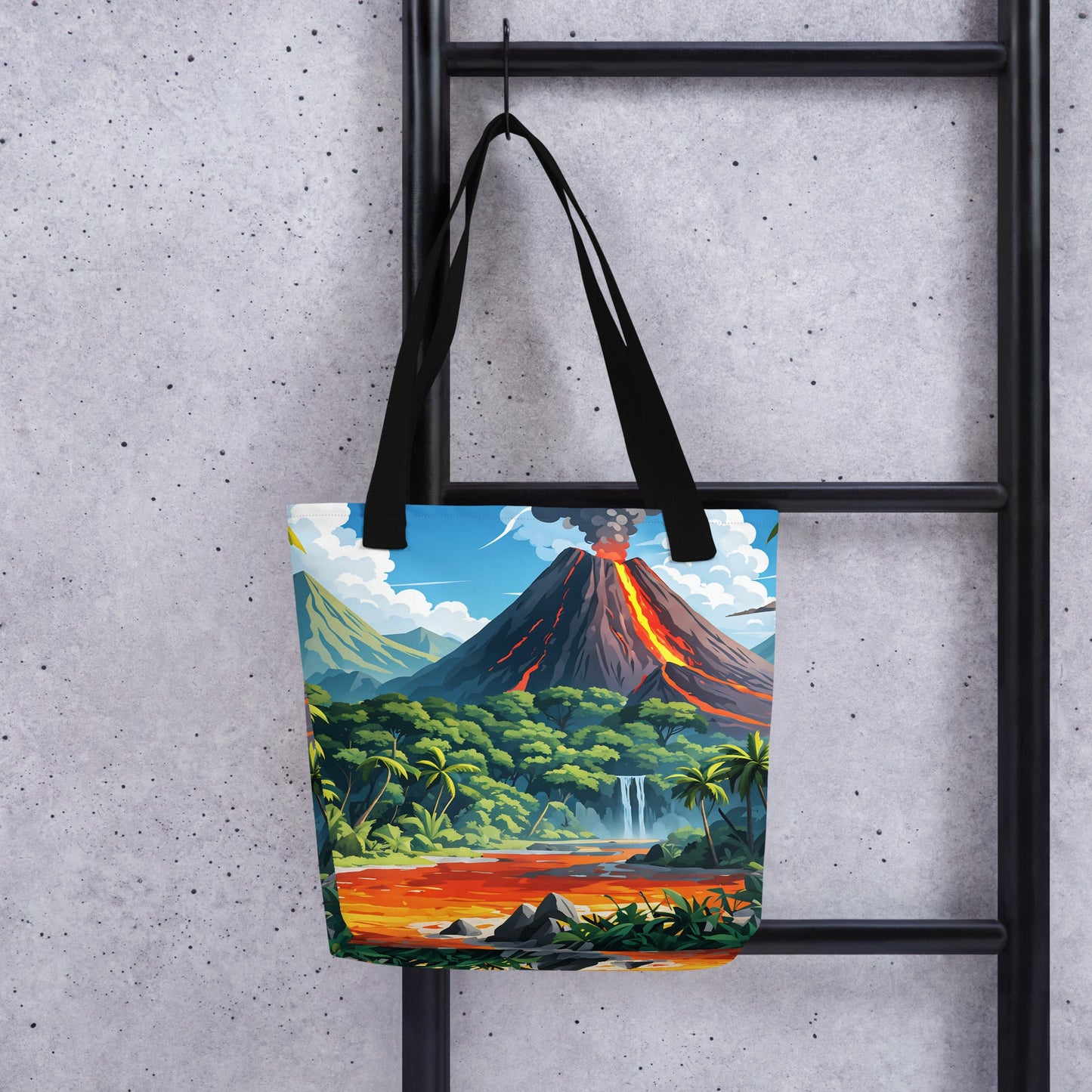 Volcano In The Jungle III Tote Bag - Tote Bags - Discovery Co.