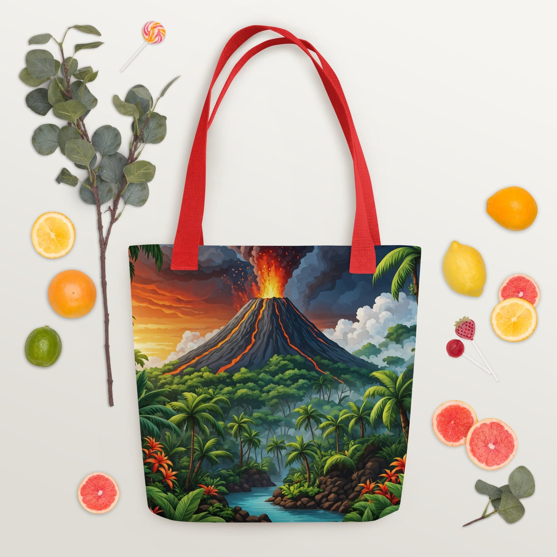 Volcano In The Jungle Tote Bag - Tote Bags - Discovery Co.