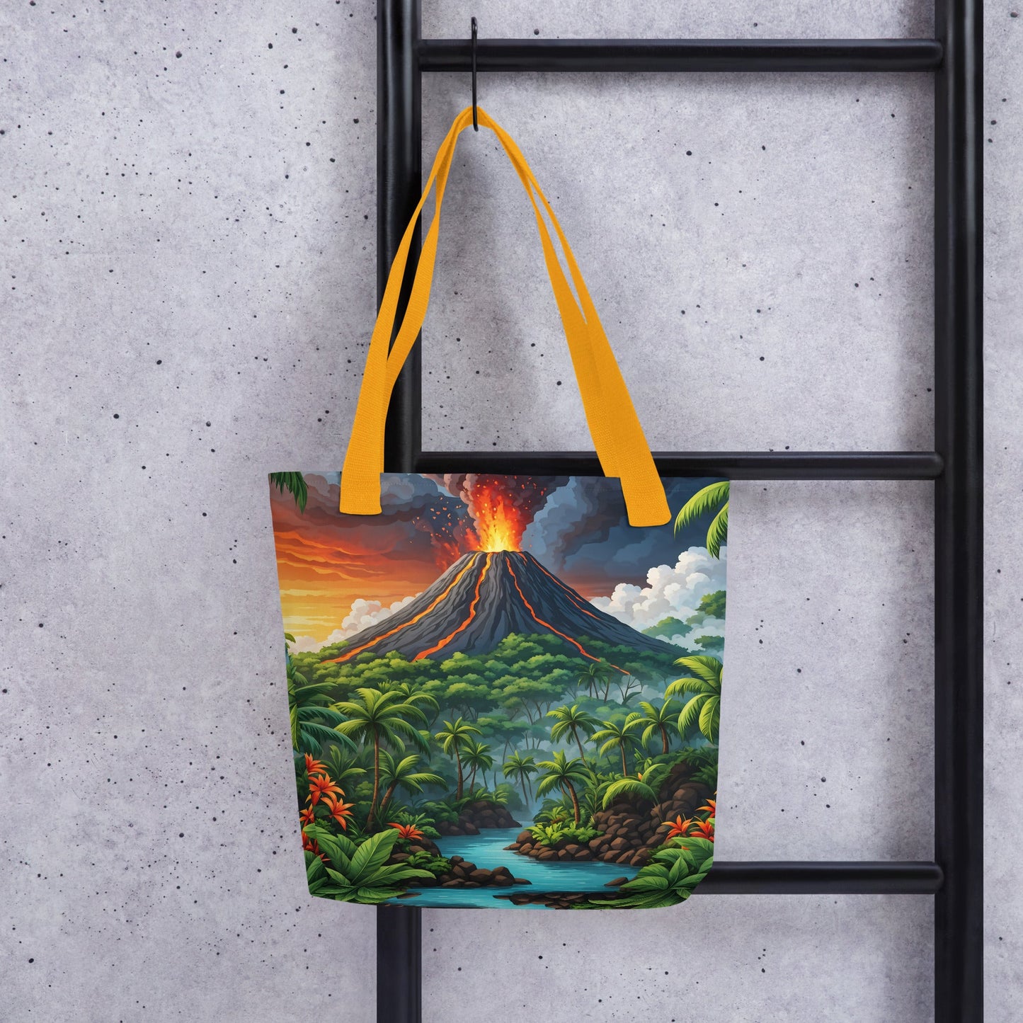 Volcano In The Jungle Tote Bag - Tote Bags - Discovery Co.