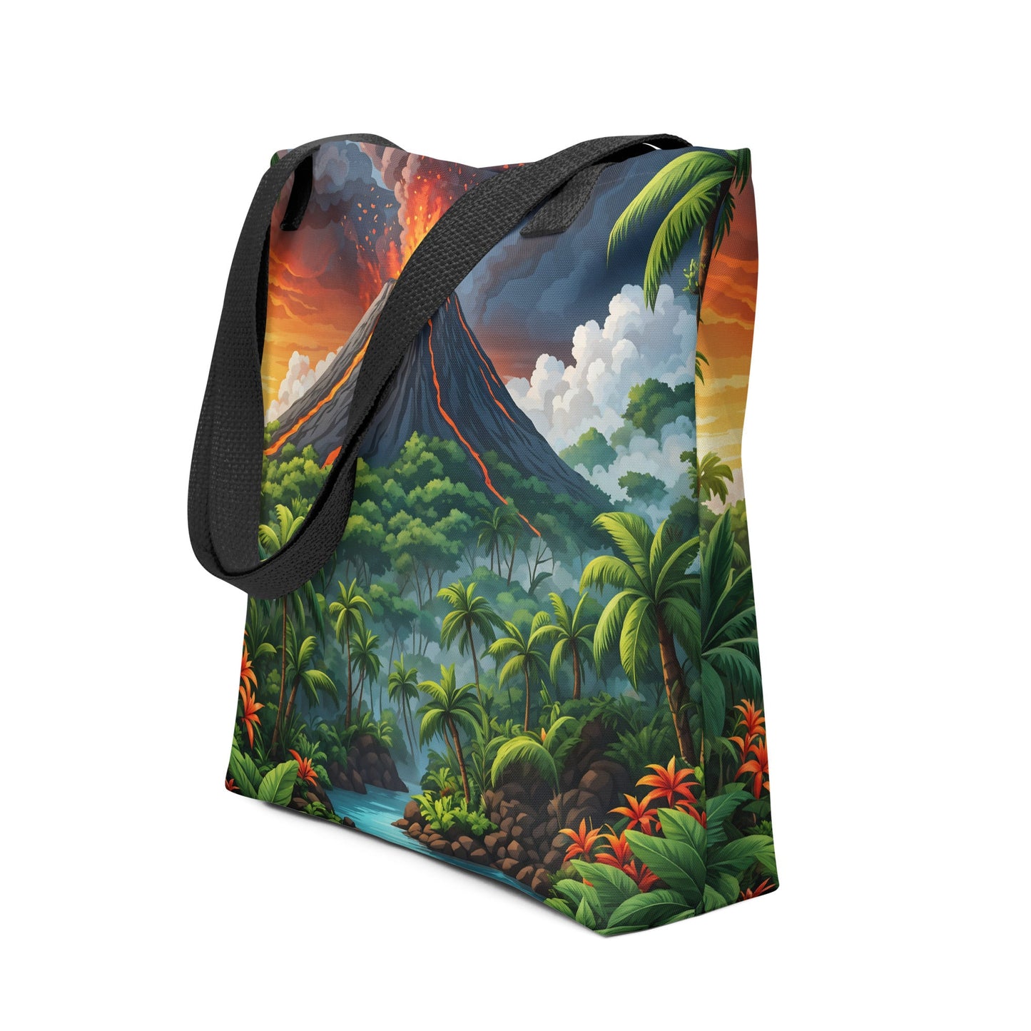 Volcano In The Jungle Tote Bag - Tote Bags - Discovery Co.