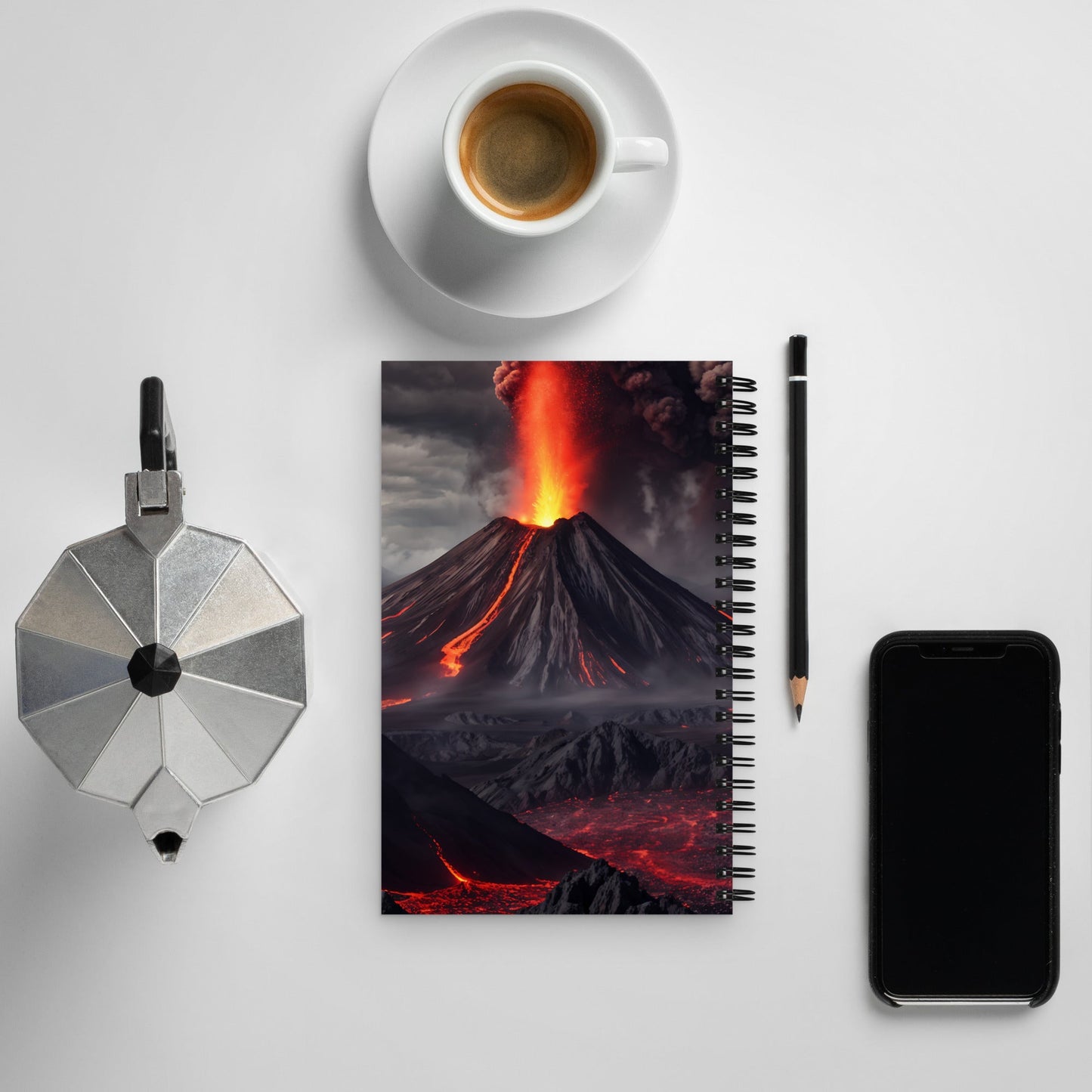 Volcano Spiral Notebook - Spiral Notebooks - Discovery Co.