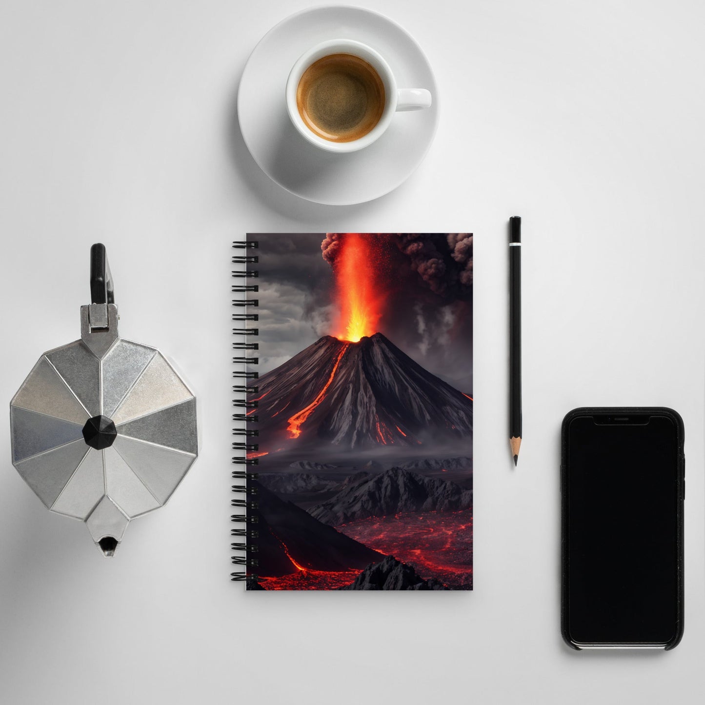 Volcano Spiral Notebook - Spiral Notebooks - Discovery Co.