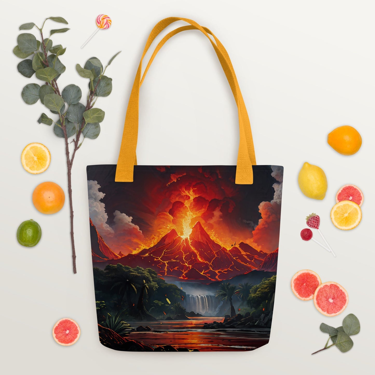 Volcano V Tote Bag - Tote Bags - Discovery Co.