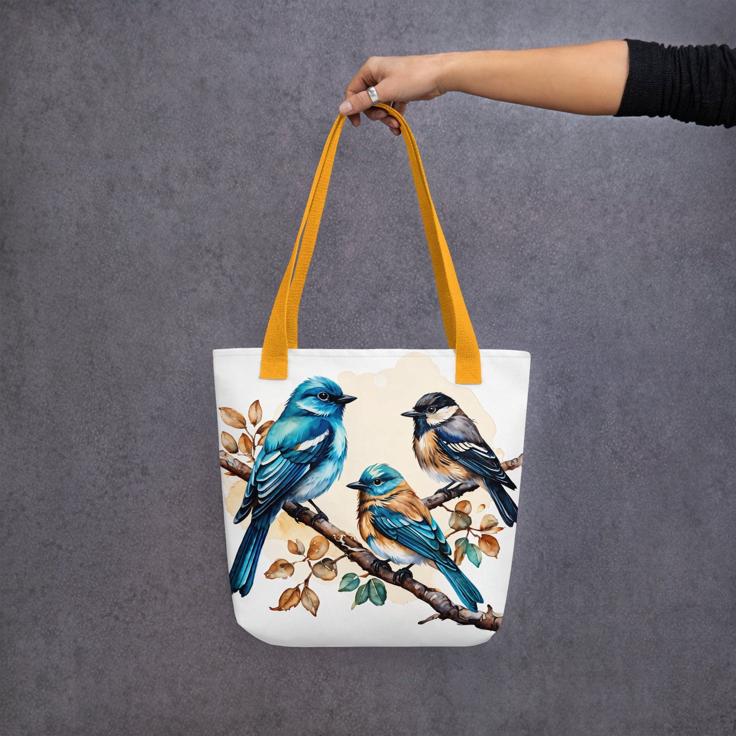 Watercolor Birds II Tote Bag - Tote Bags - Discovery Co.