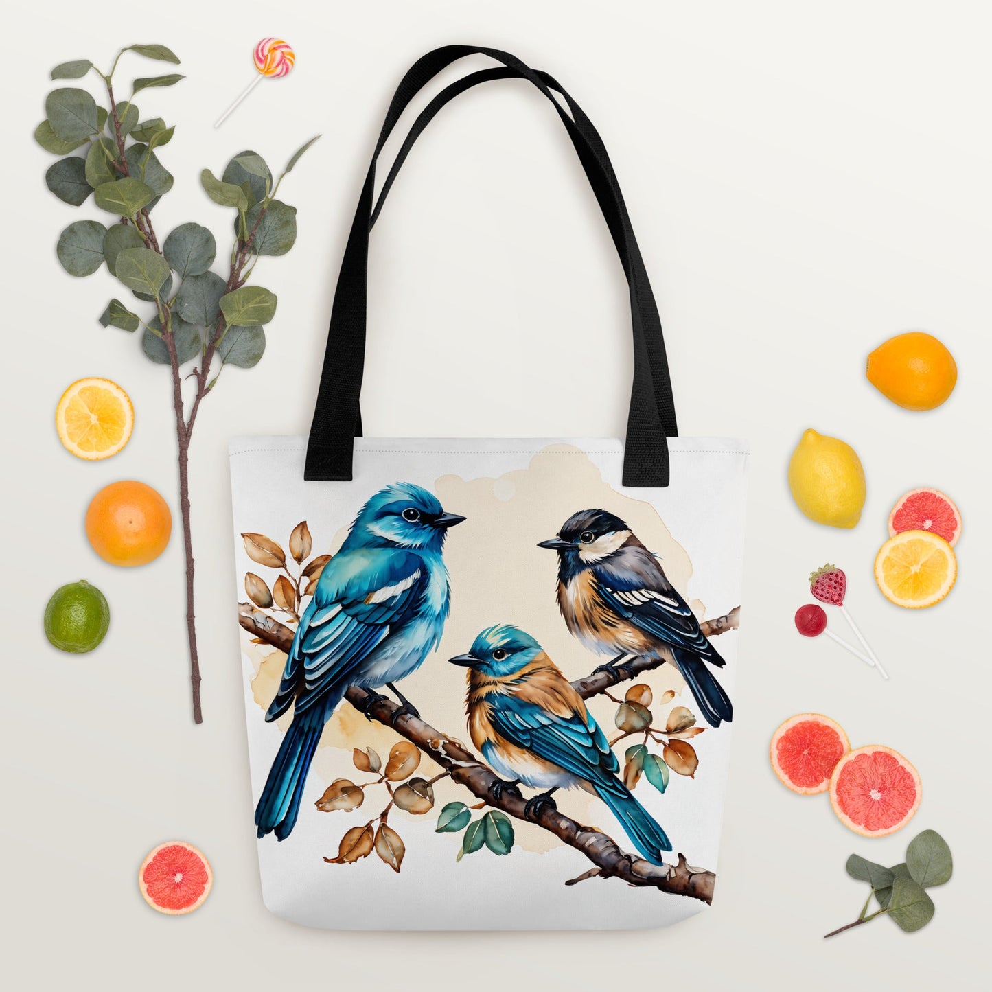 Watercolor Birds II Tote Bag - Tote Bags - Discovery Co.