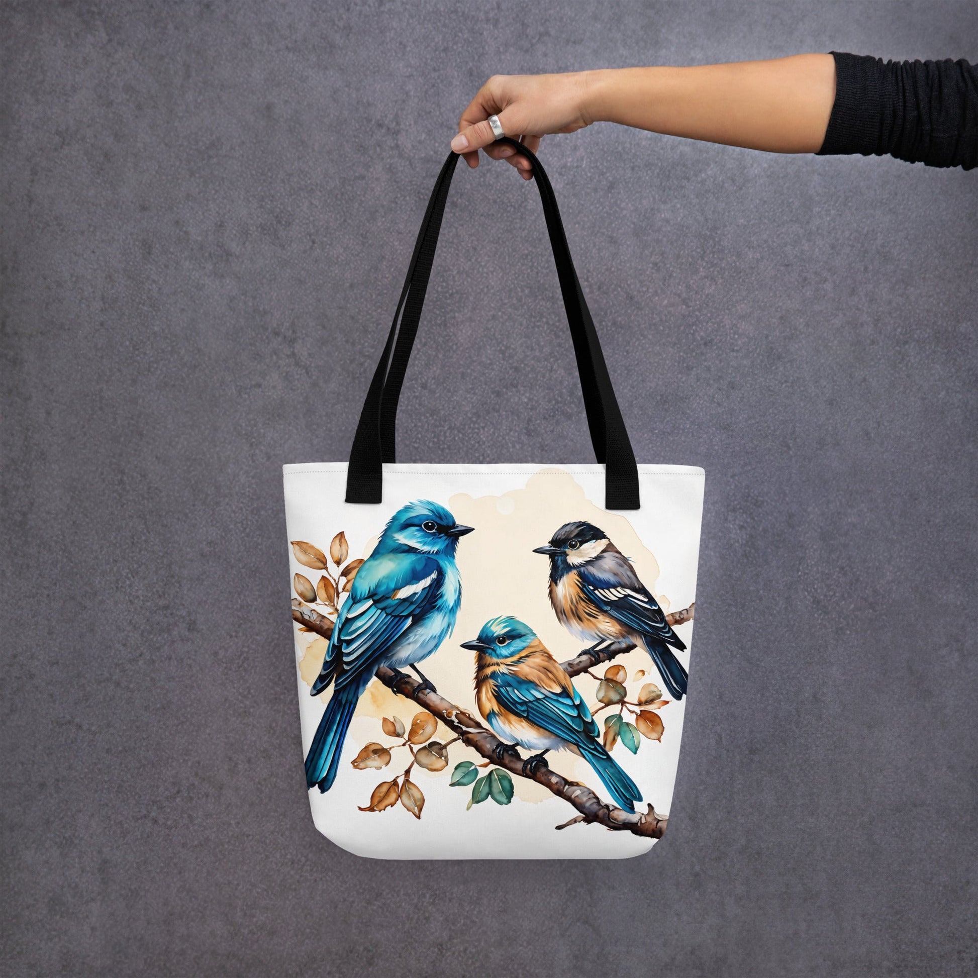 Watercolor Birds II Tote Bag - Tote Bags - Discovery Co.