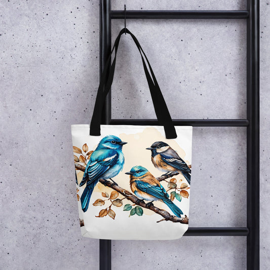 Watercolor Birds II Tote Bag - Tote Bags - Discovery Co.