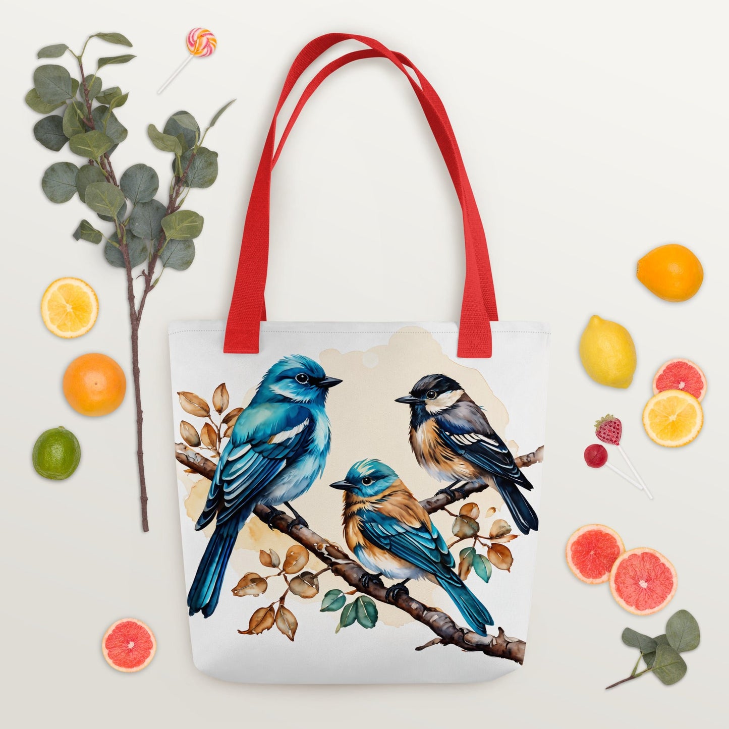 Watercolor Birds II Tote Bag - Tote Bags - Discovery Co.