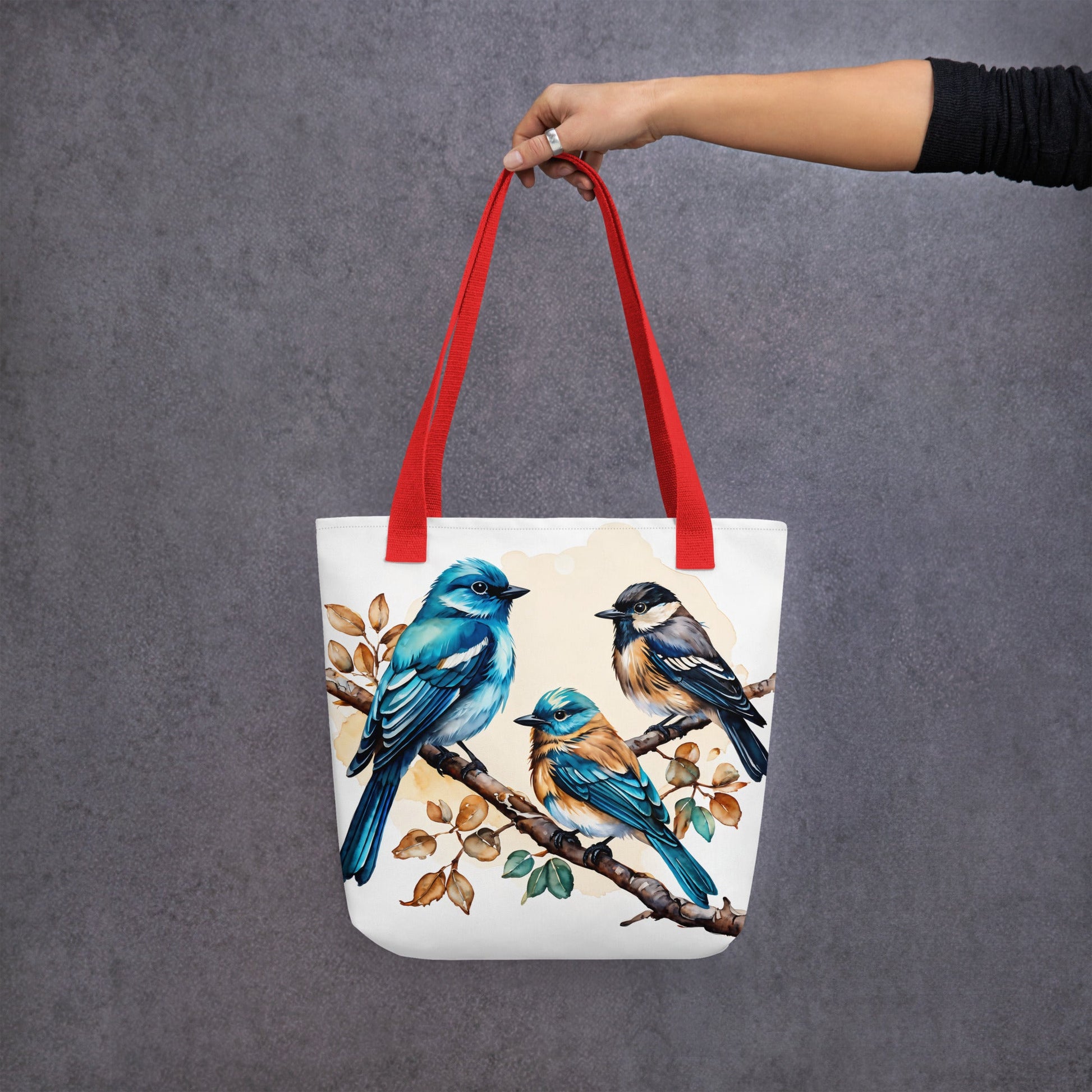 Watercolor Birds II Tote Bag - Tote Bags - Discovery Co.