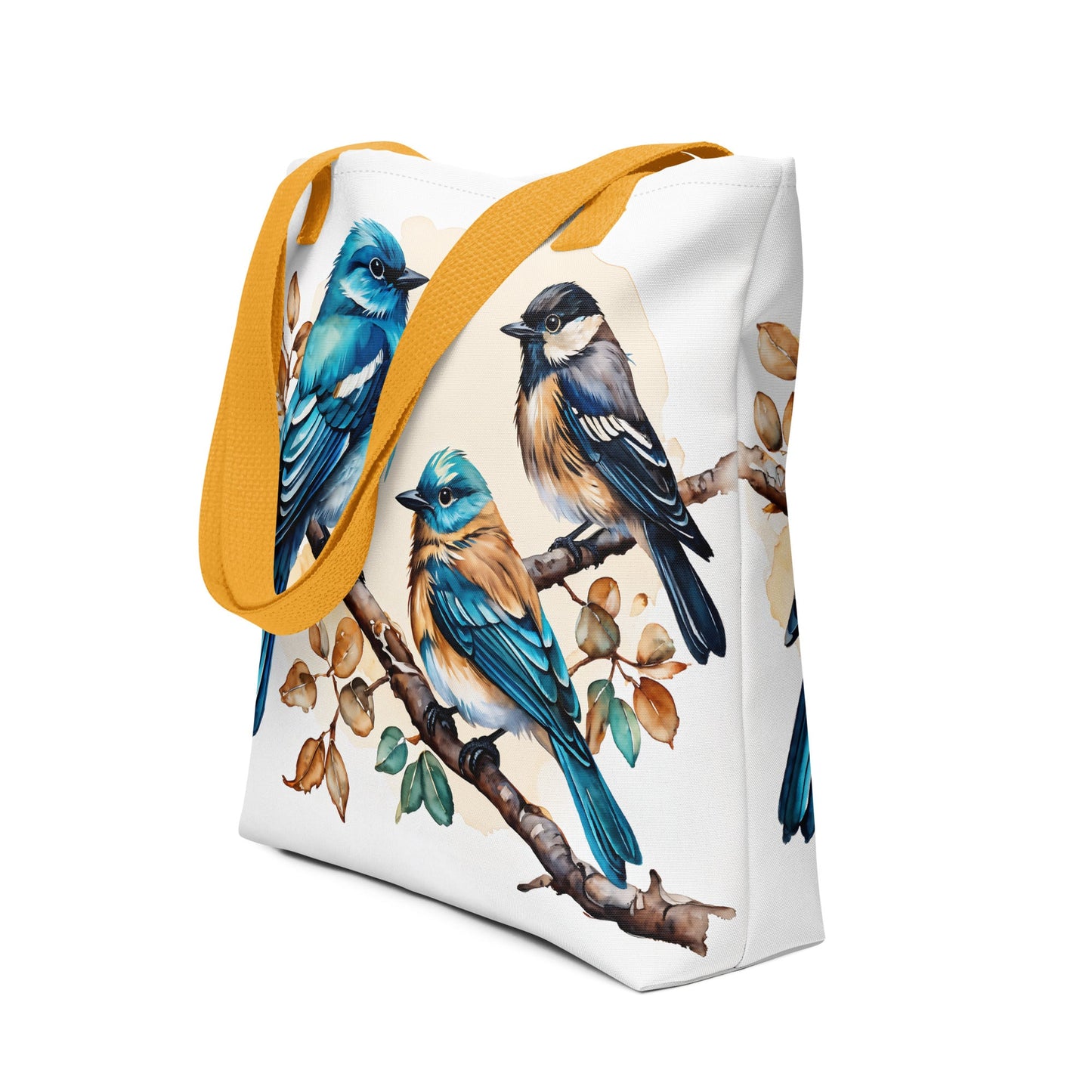 Watercolor Birds II Tote Bag - Tote Bags - Discovery Co.