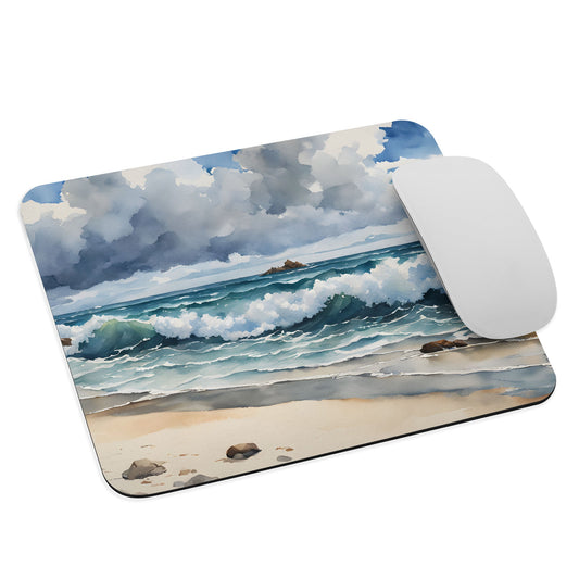 Watercolor Coastline Mouse Pad - Mouse Pads - Discovery Co.