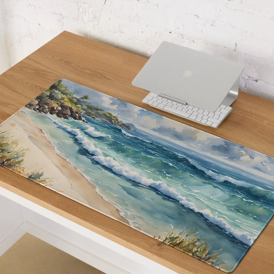 Watercolor Day At The Beach Gaming Mouse Pad - Mouse Pads - Discovery Co.