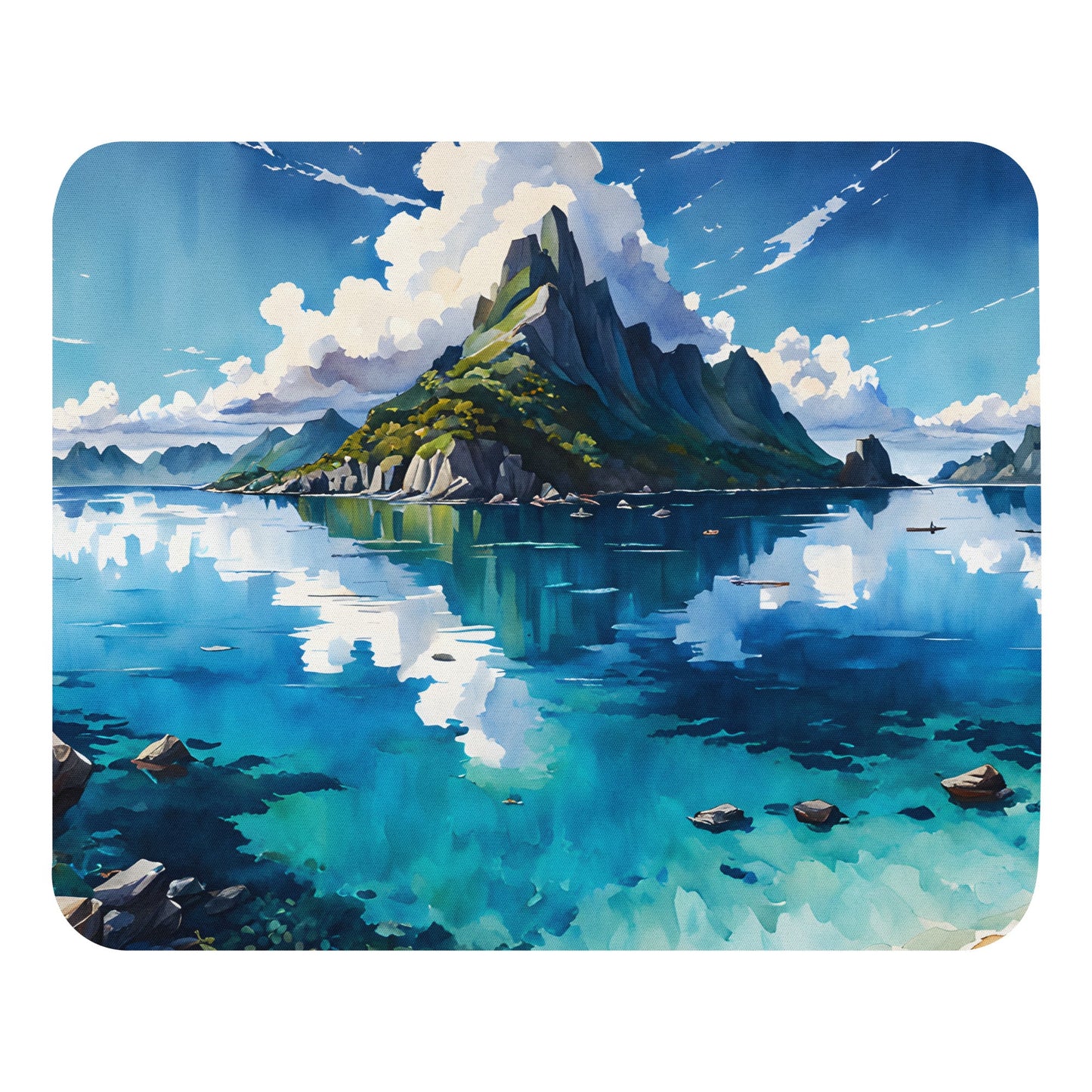 Watercolor Island II Mouse Pad - Mouse Pads - Discovery Co.