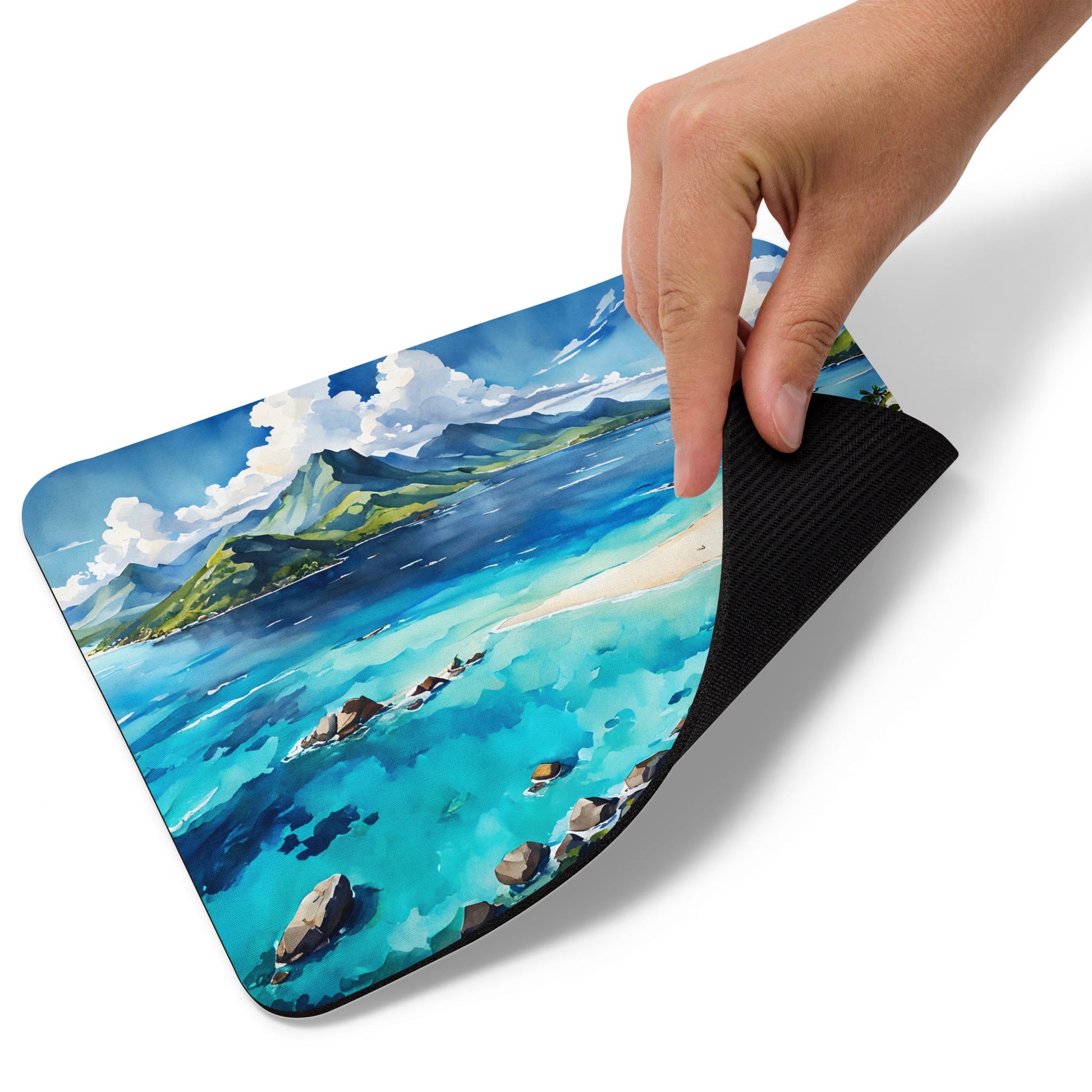 Watercolor Island Mouse Pad - Mouse Pads - Discovery Co.