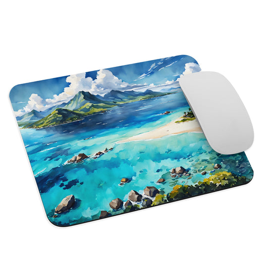 Watercolor Island Mouse Pad - Mouse Pads - Discovery Co.