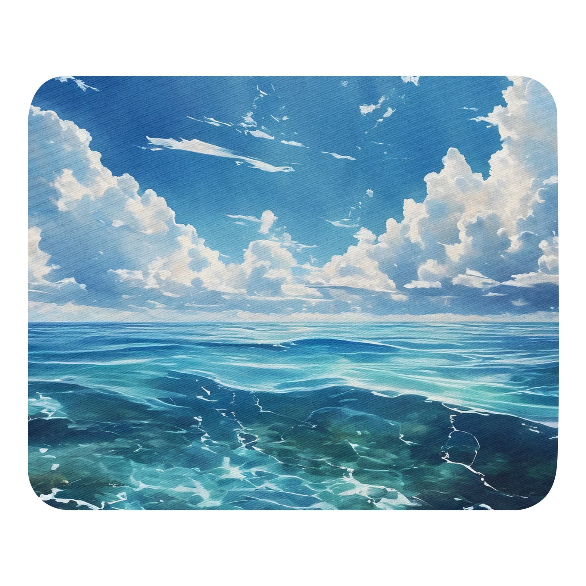 Watercolor Ocean Mouse Pad - Mouse Pads - Discovery Co.