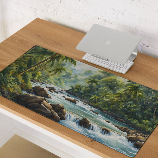 Watercolor River In The Jungle Gaming Mouse Pad - Mouse Pads - Discovery Co.