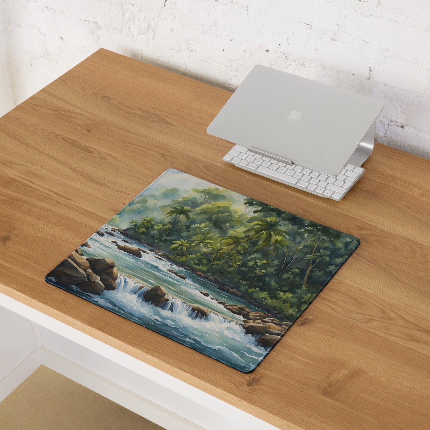 Watercolor River In The Jungle Gaming Mouse Pad - Mouse Pads - Discovery Co.